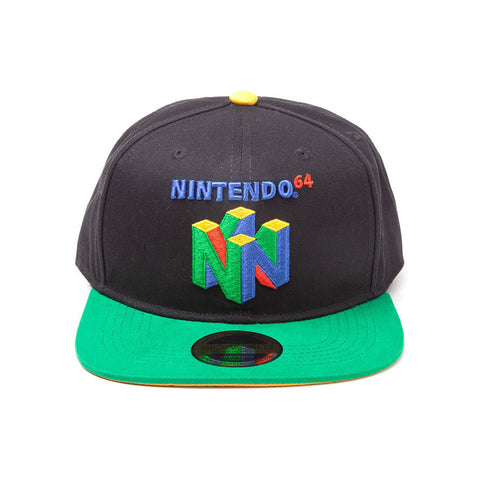 Original N64 Logo Snapback Baseball Cap, Multi-colour