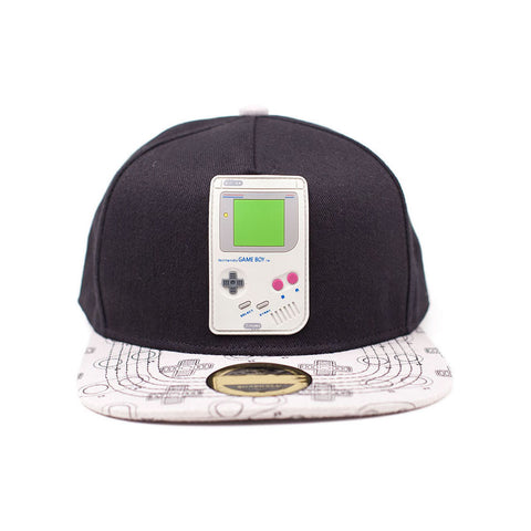 Gameboy Rubber Patch Snapback Baseball Cap, Multi-colour