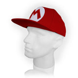 Super Mario Bros. Mario Symbol Snapback Baseball Cap, Red