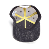 Embroidered Pixel Logo And Characters Snapback Trucker Baseball Cap, Grey-black