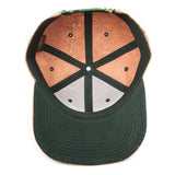 Legend Of Zelda Embroidered Green Royal Crest Logo Snapback Baseball Cap, Tan-cork