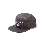 Super Mario Bros. Bullet Bill Weathered Snapback Baseball Cap, Dark Grey