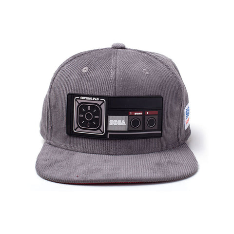 Mastersystem Controller Badge Patch Snapback Baseball Cap, Unisex, Grey-red