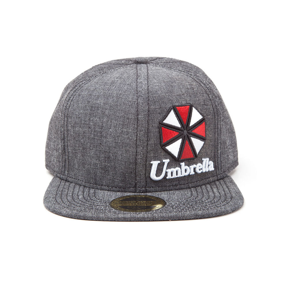 Umbrella Logo Snapback Baseball Cap, Unisex, Grey