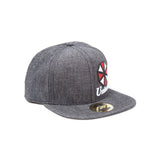 Umbrella Logo Snapback Baseball Cap, Unisex, Grey