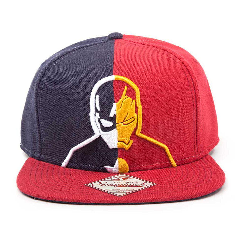 Captain America: Civil War Captain America Vs. Iron Man Silhouette Snapback Baseball Cap, Unisex, Blue-red