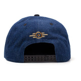 76 Logo Badge Snapback Baseball Cap, Unisex, Blue-black