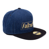 76 Logo Badge Snapback Baseball Cap, Unisex, Blue-black