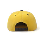 Donald Duck Embroidered Face Snapback Baseball Cap, Yellow-black