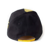 Block Pikachu Snapback Baseball Cap, Unisex, Black-yellow