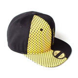 Block Pikachu Snapback Baseball Cap, Unisex, Black-yellow