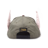 Legend Of Zelda Embroidered Royal Crest With Novelty Ears Snapback Baseball Cap, Green-brown