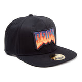 Logo Patch Snapback Baseball Cap, Black