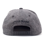 Embroidered Han Solo & Chewbacca Pixel Snapback Baseball Cap, Grey