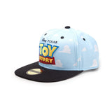 Toy Story Embroidered Logo With All-over Clouds Snapback Baseball Cap, Unisex, Blue-black