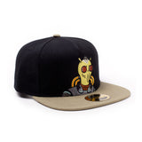 Embroidered Krombopulos Michael Snapback Baseball Cap, Black-tan