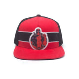 Deadpool Stripe Badge Snapback Baseball Cap, Multi-colour