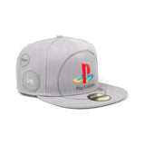 Playstation Embroidered Logo Snapback Baseball Cap, Unisex, Grey