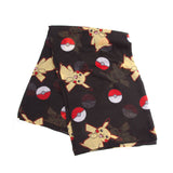 Pikachu & Pokeballs Fashion Scarf, Female, Black