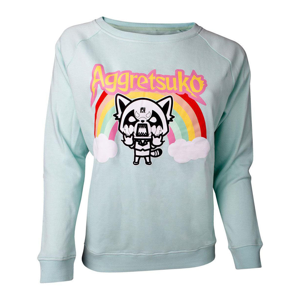 Retsuko Rage Rainbow Sweater, Female, Extra Extra Large, Green