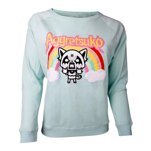 Retsuko Rage Rainbow Sweater, Female, Extra Extra Large, Green