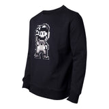 Super Mario Bros. Chenille 16-bit Mario Peace Sweater, Male, Extra Extra Large, Black