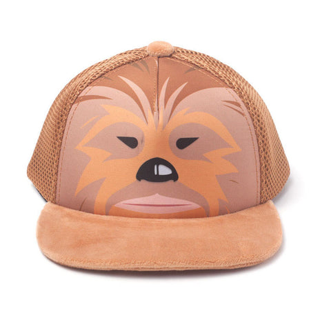 Kids Chewbacca Face Trucker Cap, Orange