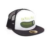 I'm Pickle Rick Trucker Cap, Black-white