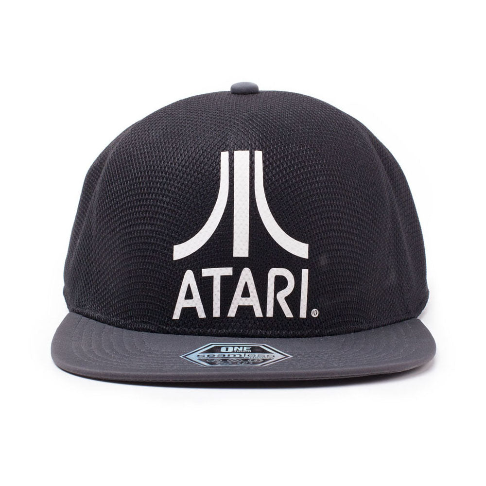 Logo Seamless Snapback Baseball Cap, Unisex, Black-grey