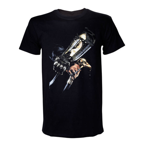 Iv Black Flag Hidden Blade T-shirt, Male, Large, Black