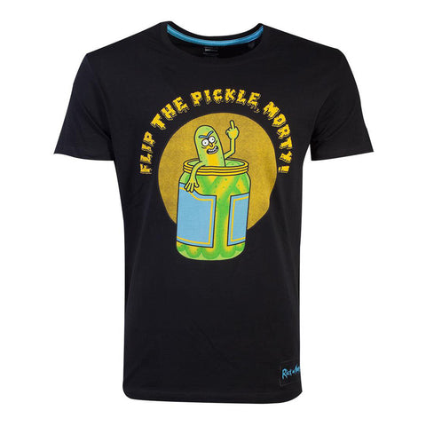 Flip The Pickle T-shirt, Male, Medium, Black