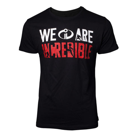 The Incredibles 2 We Are Incredible T-shirt, Male, Extra Extra Large, Black