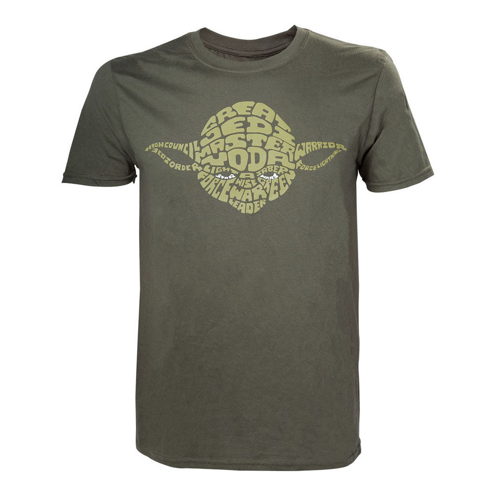 Yoda Word Play T-shirt, Male, Medium, Green