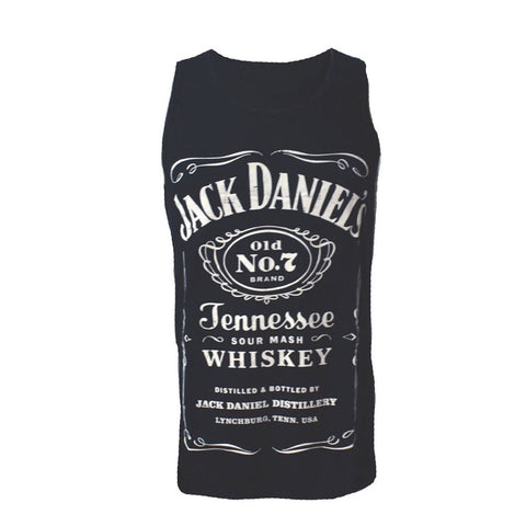 Old No.7 Brand Logo Tank Top, Male, Small, Black-white