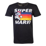 Super Mario Bros. Running Mario T-shirt, Unisex, Extra Extra Large, Black