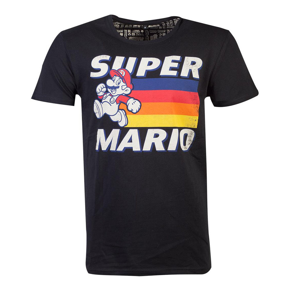 Super Mario Bros. Running Mario T-shirt, Unisex, Medium, Black