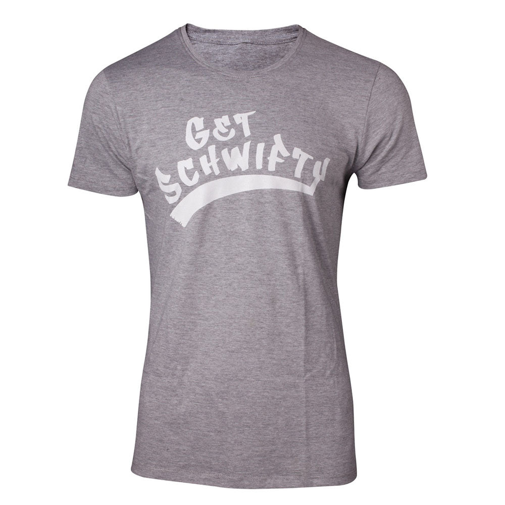 Get Schwifty T-shirt, Male, Large, Grey