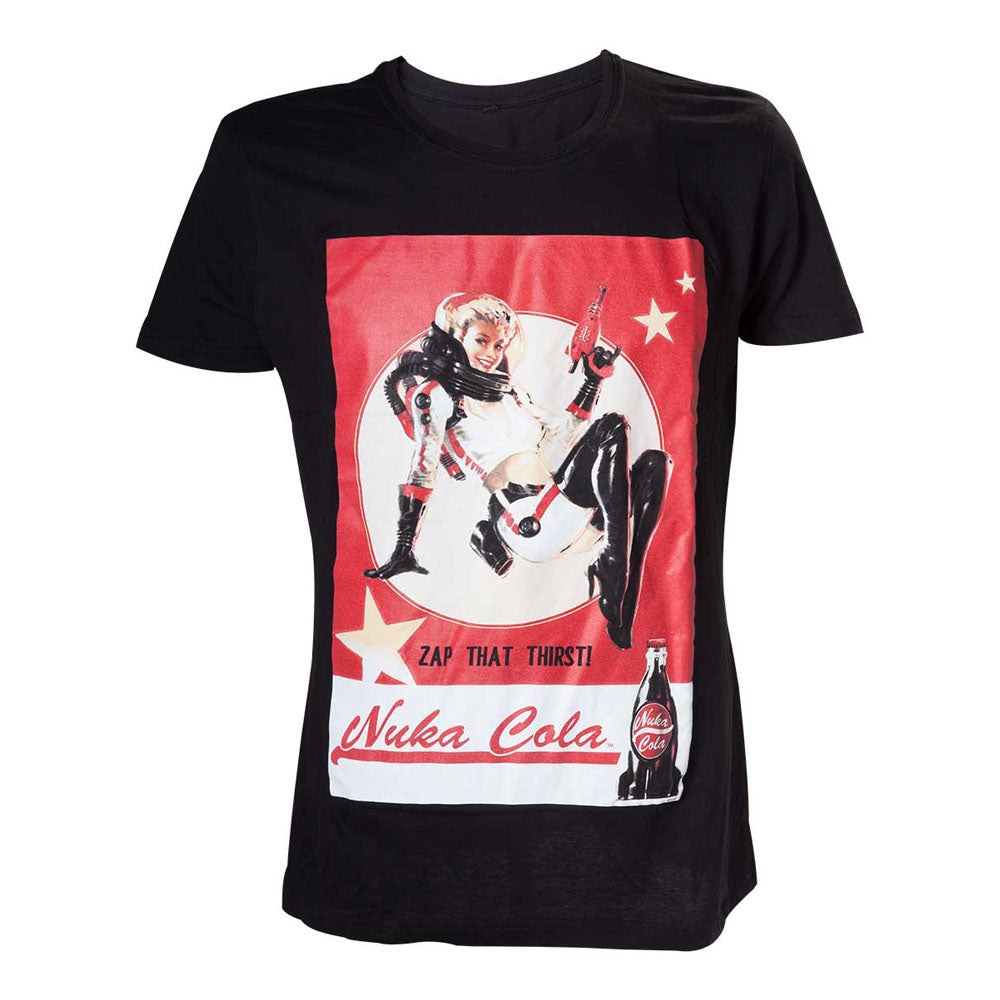 4 Nuka Cola 'zap That Thirst!' T-shirt, Male, Medium, Black