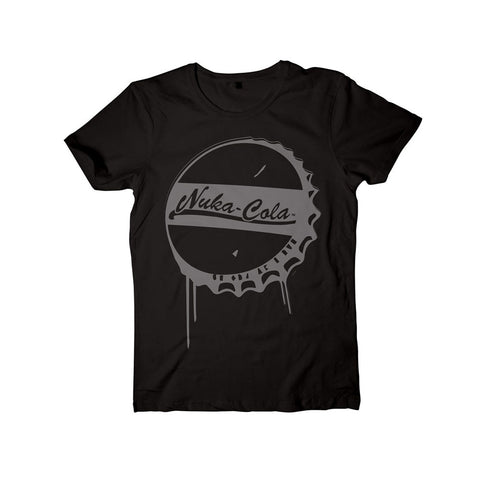 4 Nuka Cola Bottle Cap T-shirt, Male, Large, Black