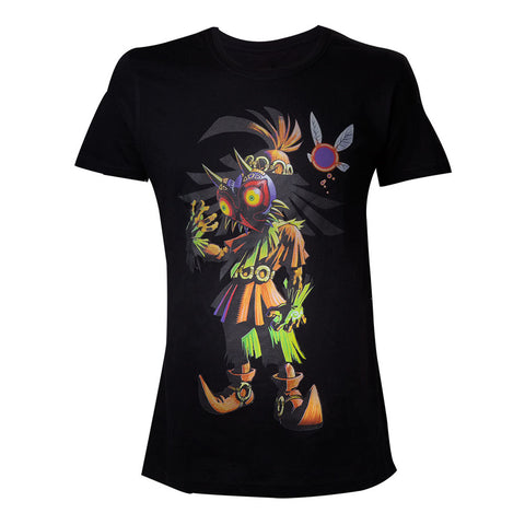 Legend Of Zelda Skull Kid Majoras Mask T-shirt, Male, Large, Black