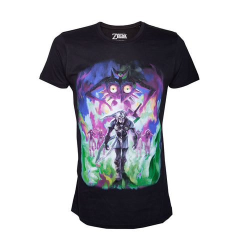 Legend Of Zelda Majora's Mask Dark Link T-shirt, Male, Large, Black