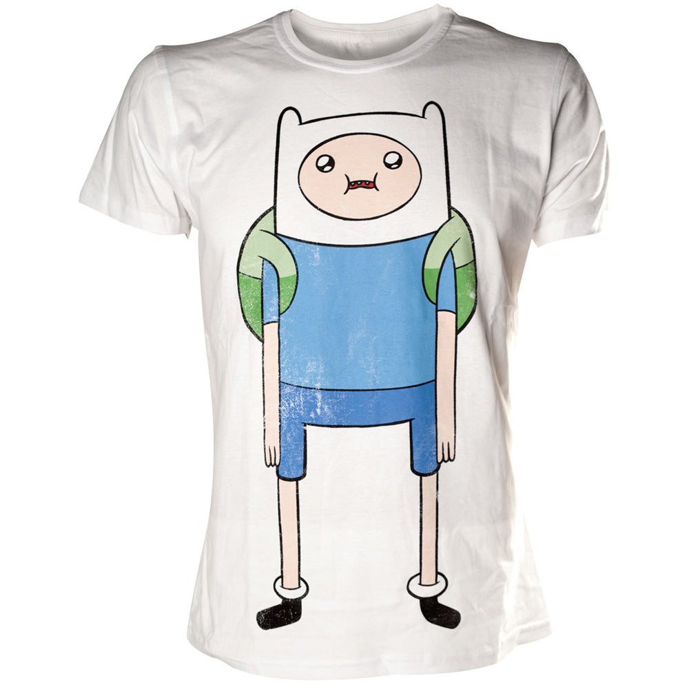 Finn Print T-shirt, Male, Large, White