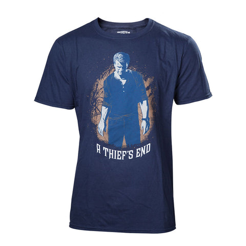 4 A Thief's End Box Art T-shirt, Male, Large, Multi-colour