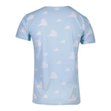 Toy Story 4 Logo With All-over Clouds T-shirt, Male, Large, Blue