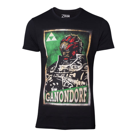 Legend Of Zelda Propaganda Ganondorf Poster T-shirt, Male, Large, Black