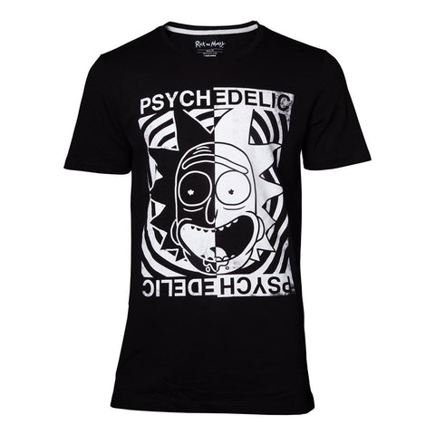 Psychedelic T-shirt, Male, Extra Extra Large, Black