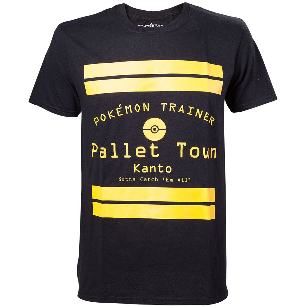 Pallet Town Kanto T-shirt, Male, Extra Extra Large, Black