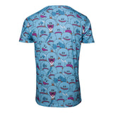 Mr. Meeseeks All-over Print T-shirt, Male, Large, Blue