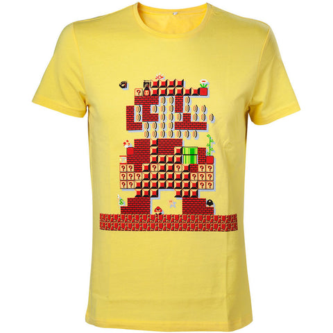 Super Mario Bros. Giant Mario 30th Anniversary T-shirt, Male, Medium, Yellow