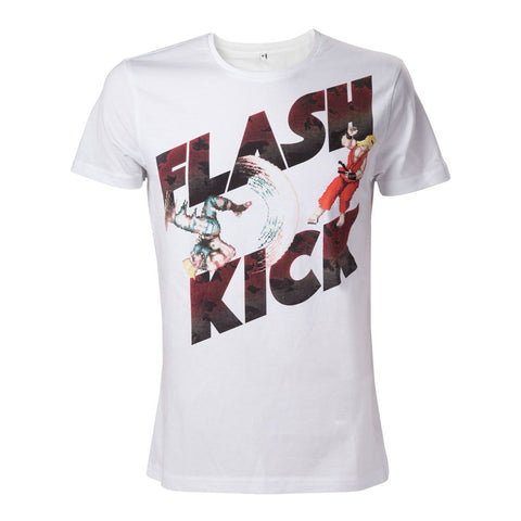 Street Fighter Iv Guile's Flash Kick T-shirt, Male, Large, White